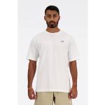 Witte Badstoffen New Balance T-shirts  in maat S voor Heren 