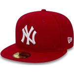 New Era MLB Basic NY Yankees 59Fifty Fitted Honkbalpet voor volwassenen - Rood/Wit (NY Yankees - Scarlet/White) - 7 5/8
