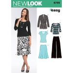 Simplicity New Look patroon 6735 voor dames, maat A (38-40-42-44-46-48-50)