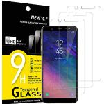 NEW'C 3 Stuks, Screen Protector voor Samsung Galaxy A6 Plus (2018), Gehard Glass Schermbeschermer Film 0.33 mm ultra transparant, ultra resistent