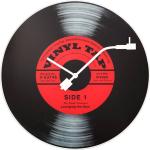 Nextime Wandklok Vinyl Tap - Zwart/rood