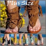 Casual Bruine Nubuck Platte sandalen  voor de Zomer  in maat 35 voor Dames 