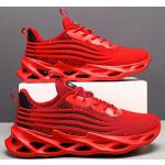Streetwear Rode Mesh Lichtgewicht Basketbalschoenen  in maat 37 met motief van Basketbal voor Heren 