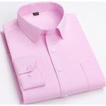 Casual Roze Polyester Handwas All over print Overhemden met print voor Heren 