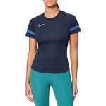 Koningsblauwe Nike Academy T-shirts  in maat XS voor Dames 