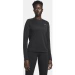 Klassieke Zwarte Nike Dri-Fit Hardloopshirts Ronde hals  in maat 3XL voor Dames 