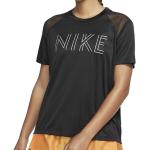 Zwarte Polyester Nike Dri-Fit Hardloopshirts  in maat L voor Dames 