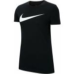 Zwarte Polyester Nike Dri-Fit T-shirts met opdruk  in maat XS voor Dames 