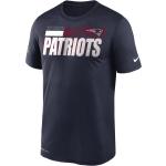 Blauwe Jersey Nike Dri-Fit New England Patriots T-shirts  in maat S voor Heren 