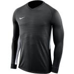 Zwarte Polyester Nike Tiempo Ademende Gestreepte Voetbalshirts  in maat S voor Heren 