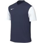 Nike Heren Short Sleeve Top M Nk Df Tiempo Prem Ii Jsy Ss, Marineblauw - Wit, DH8035-410, L