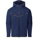 Marine-blauwe Fleece Nike Tech Fleece Hoodies  in maat XL in de Sale voor Heren 