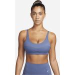 Blauwe Nike Essentials Ademende Sport bh's  in maat XXL met Lichte Ondersteuning voor Dames 
