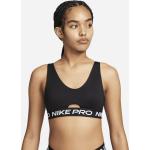Zwarte Gestoffeerd Nike Sport bh's  in maat XXL met Medium Ondersteuning voor Dames 