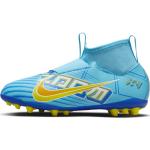 Nike Jr. Zoom Mercurial Superfly 9 Academy KM AG Voetbalschoenen voor kleuters/kids (kunstgras) - Blauw