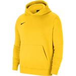 Gele Fleece Nike Park Kinder hoodies  in maat 158 voor Meisjes 