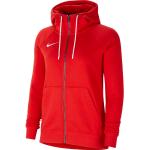 Rode Fleece Nike Park Damesvesten  in maat M in de Sale 