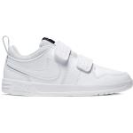 Witte Mesh Nike Pico 5 Geperforeerde Klittenband schoenen  in 27,5 met Klittenbandsluitingen voor Meisjes 