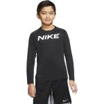 Zwarte Polyester Nike Pro Kinder thermo shirts  in maat 128 