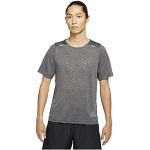 Grijze Polyester Nike Rise 365 T-shirts  in maat S voor Heren 