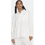 Casual Witte Jersey Nike Essentials Poloshirts met lange mouw  in maat 3XL voor Dames 