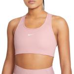 Roze Polyester Nike Swoosh Sport bh's voor Fitness  in maat XS met Medium Ondersteuning met motief van Fiets voor Dames 