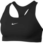 Zwarte Polyester Nike Swoosh Sport bh's voor Fitness  in maat XS met Medium Ondersteuning met motief van Fiets voor Dames 