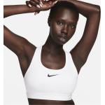 Witte Kanten Gestoffeerd Nike Swoosh Sport bh's  in maat XS met Medium Ondersteuning voor Dames 