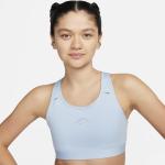 Blauwe Nike Swoosh Ademende Sport bh's voor Hardlopen  in maat XL met Medium Ondersteuning voor Dames 