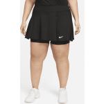 Zwarte Jersey Nike Dri-Fit Ademende Sportrokjes  in Grote Maten  in Grote Maten voor Dames 
