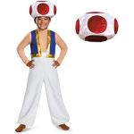 Nintendo Super Mario Toad Kids Deluxe Kostuum Jongens Gaming Outfit - Groot