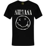 Nirvana Jongens T-Shirt | Logo Band Tee | Zwarte kindertop met korte mouwen