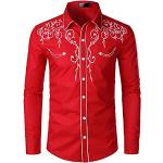 Casual Rode Polyester Handwas Nobrand Longsleeves  voor een Bruiloft  in maat XL voor Heren 