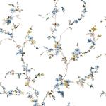 Blauwe Noordwand Bloemen behang 1 stuk 