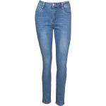 Blauwe Polyester Stretch Hoge taille jeans  in maat XXL voor Dames 