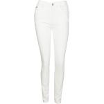 Witte Elasthan Stretch Hoge taille jeans  in maat L voor Dames 