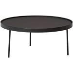 Northern Stilk bijzet-/salontafel van staal, in de kleur zwart, gemakkelijk te onderhouden, grootte: Large, afmetingen: diameter: 74 cm x hoogte: 34 cm, 2181