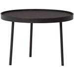 Northern Stilk bijzet-/salontafel van staal, in de kleur zwart, gemakkelijk te onderhouden, grootte: Medium, afmetingen: Diameter: 45 cm x hoogte: 42 cm, 2171