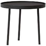 Northern Stilk bijzet-/salontafel van staal, in de kleur zwart, gemakkelijk te onderhouden, grootte: Small, afmetingen: Doorsnede: 35 cm x hoogte: 50 cm, 2161