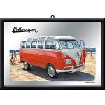 Multicolored Kunststof Geframede Volkswagen Bulli / T1 Wandspiegels met motief van Bus 