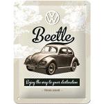 Nostalgic-Art Tin Sign – Volkswagen – VW Retro Beetle – Car gift idea, Metal Plaque, 15 x 20 cm