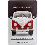 Nostalgic-Art Volkswagen - VW - Good In Shape - Bus gift ideaRetro Tin SignMetal PlaqueVintage design for wall decoration20 x 30 cm