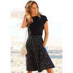 Casual Zwarte Jersey Beach Time Bedrukte jurken  in maat 3XL voor Dames 