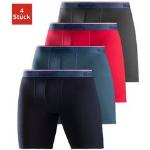 NU 20% KORTING: Bench. Lange boxershort met smalle strepen in het logo-weefband (set, 4 stuks) multicolor Medium