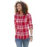 Casual Rode Flanellen Casual Looks Damesblouses  in maat 3XL 
