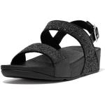 Zwarte FitFlop Lulu Sleehak sandalen Sleehakken  in maat 37 met Glitter voor Dames 