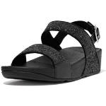 Zwarte FitFlop Lulu Sleehak sandalen  in maat 37 met Glitter voor Dames 