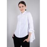 NU 20% KORTING: IMPERIAL Klassieke blouse IMP-C ED4BBE klokkend model met boogzoom wit Extra Small