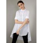 NU 20% KORTING: IMPERIAL Lange blouse IMP-C ED3ABF klokkend, lang model wit Extra Small