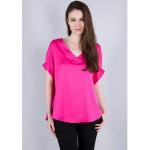 NU 20% KORTING: IMPERIAL Shirt Casual satijnen shirt met afgeronde zoom roze Extra Small